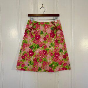Floral A-Line skirt, size 6